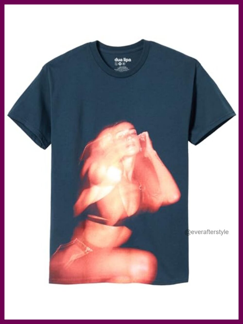 Dua Lipa Official Merch Illusion Graphic Tee Unisex Cotton